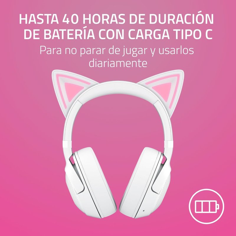 Detalle de Razer Kraken Kitty V2 BT Auriculares inalámbricos RGB