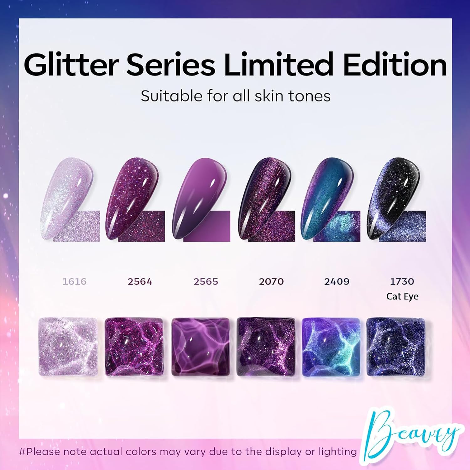 Detalle 2 de modelones Gel Nail Polish Set 6 Colors