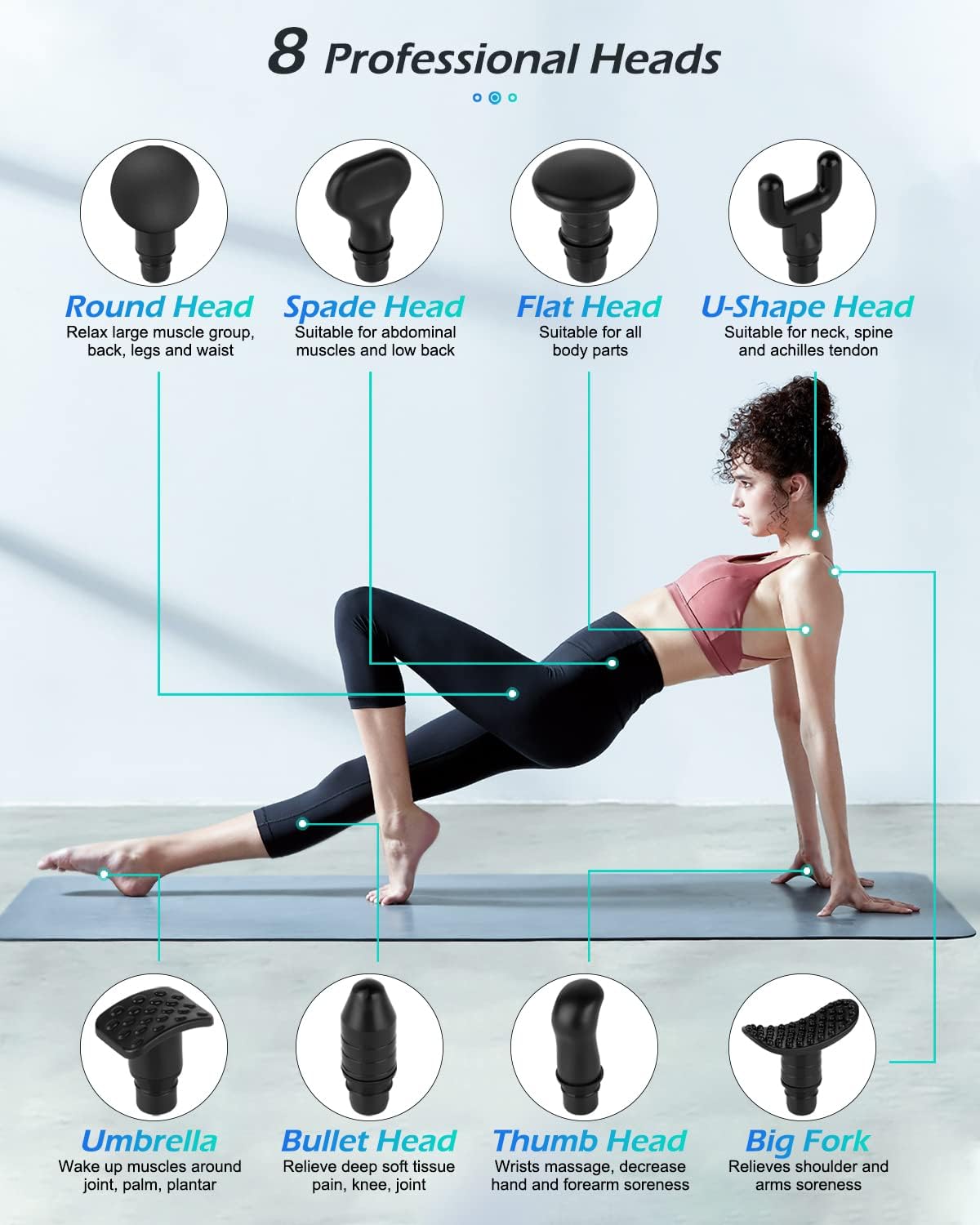 Thumbnail 4 de Uplayteck Massage Gun Deep Tissue 30 Speeds