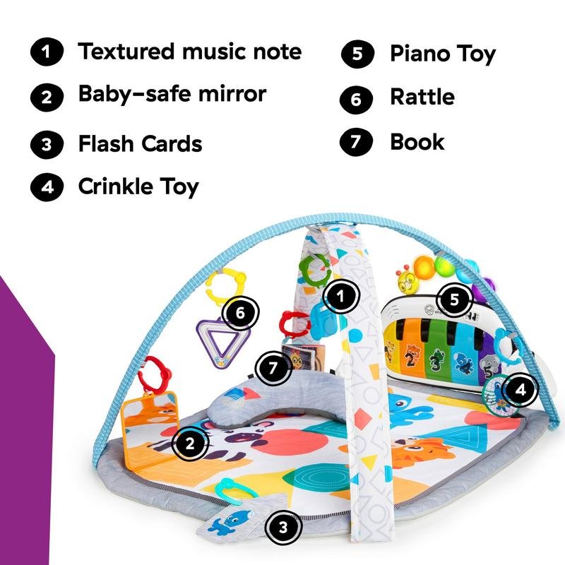 Thumbnail 1 de Gimnasio Baby Einstein BE-11749 Multicolor con Barra de Juguetes Sonora