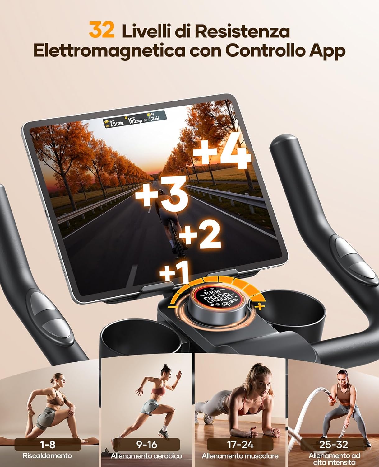 Thumbnail 1 de Toputure Cyclette da Casa 2026: resistenza elettromagnetica, controllo via App e allenamento ultra silenzioso