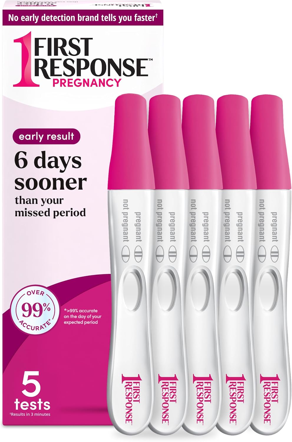 First Response Early Result Pregnancy Test, 5-Count Pack