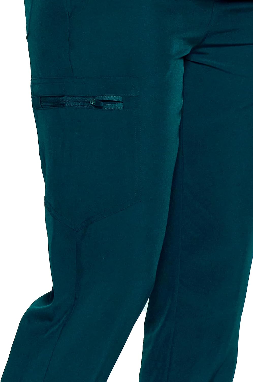 Detalle de COZYFIT Women's Scrub Pants, Soft-Stretch Slim-Fit Jogger with 5 Pockets