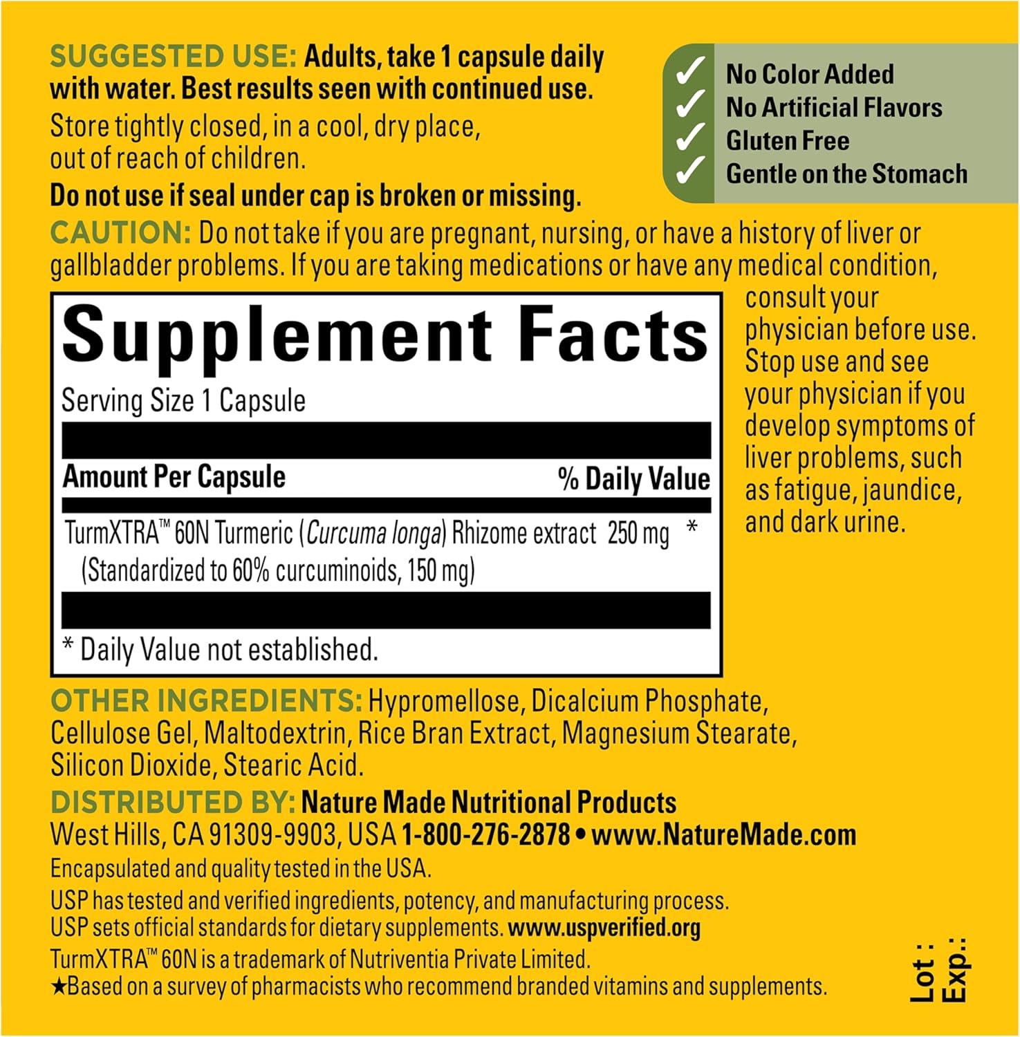 Thumbnail 6 de Nature Made Turmeric Supplement, 30 Capsules