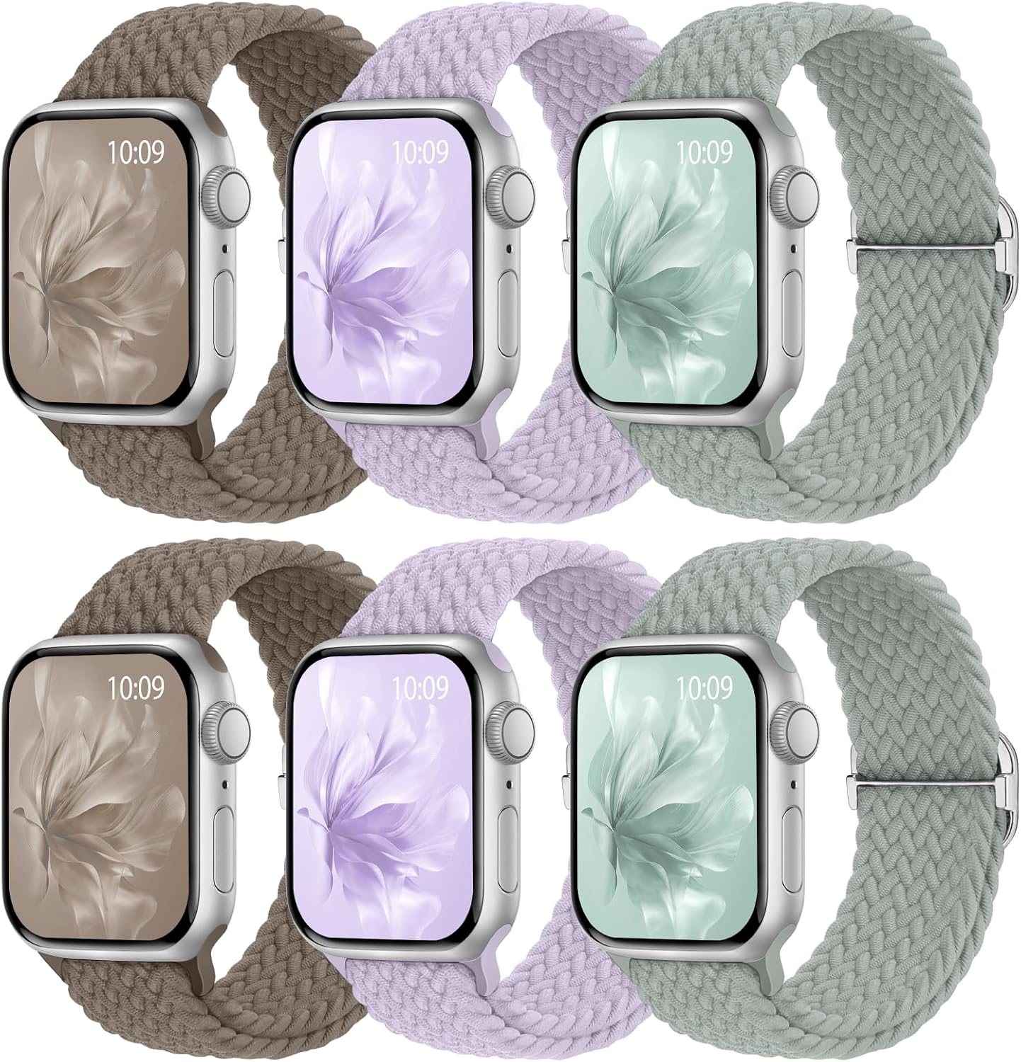 Thumbnail 6 de Braided Stretchy Apple Watch Bands 6-Pack
