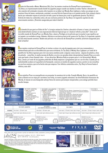 Detalle 2 de Toy Story Pack 4 Películas DVD 🎬