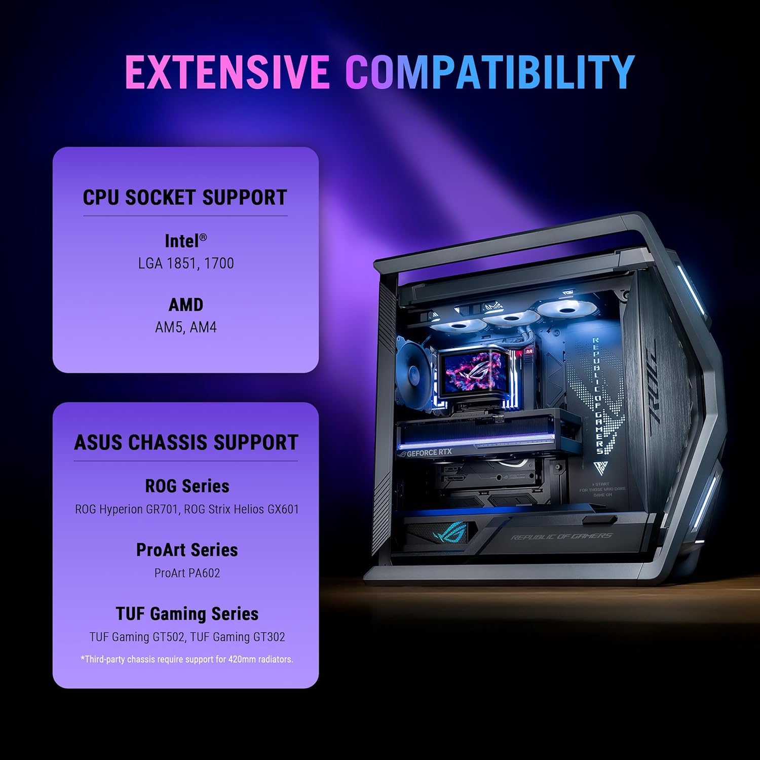 Thumbnail 6 de ROG Ryuo IV SLC 360 ARGB CPU Cooling System with 2K AMOLED 6.67" Curved Screen