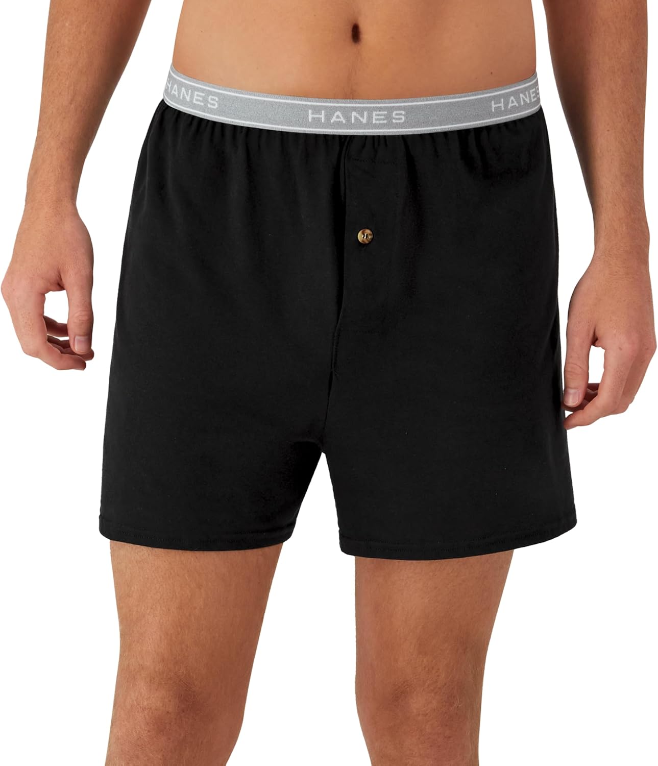 Detalle de Hanes Men’s Underwear Boxers Pack (Cool & Breathable Cotton, Exposed ComfortFlex Waistband)