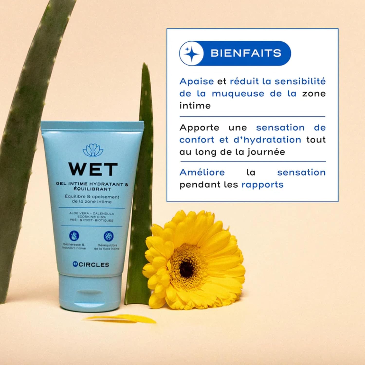 Thumbnail 2 de Circles WET Gel Intime Apaisant & Rééquilibrant 60 ml