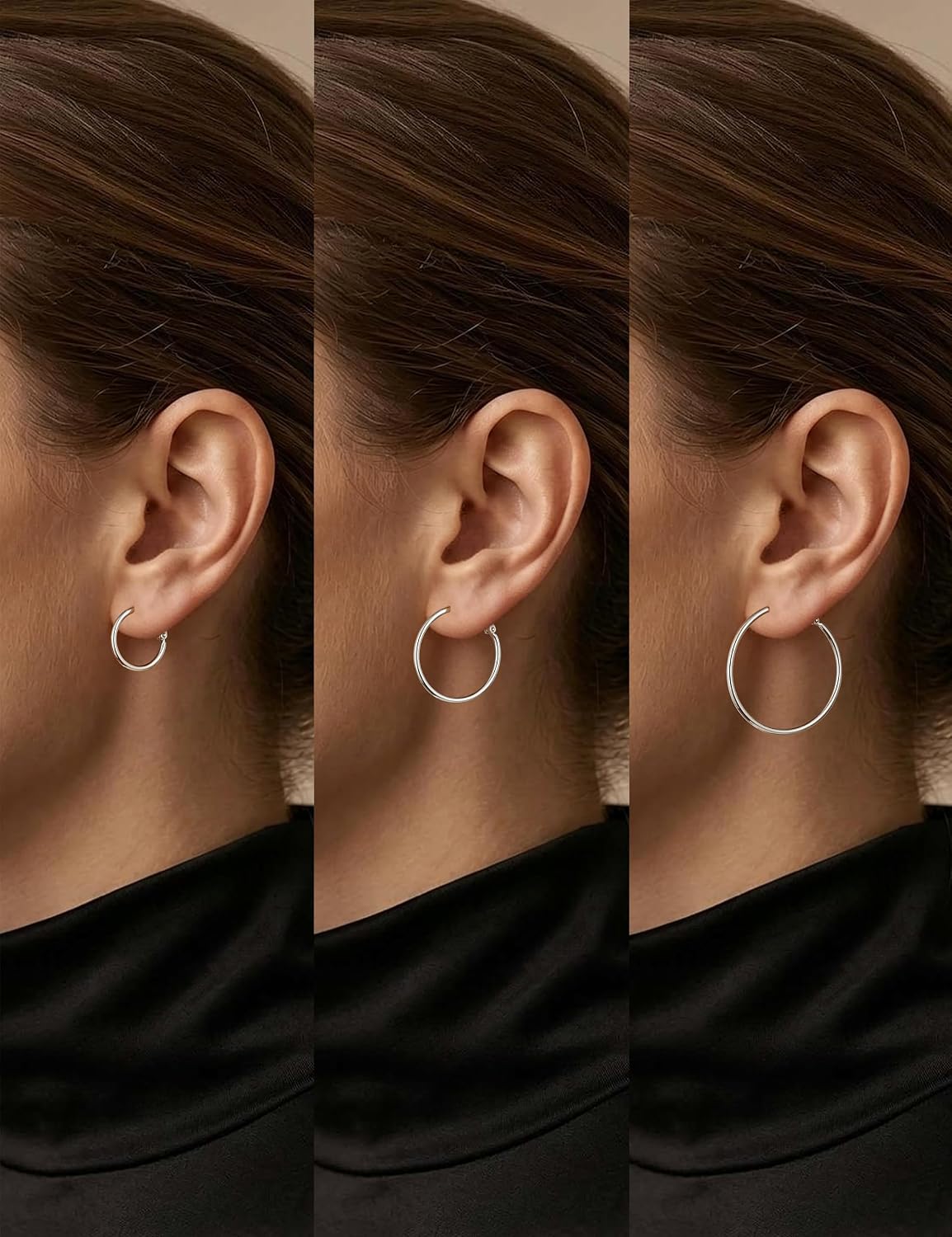 Detalle de Gacimy Hoop Earrings, 14K Gold-Plated