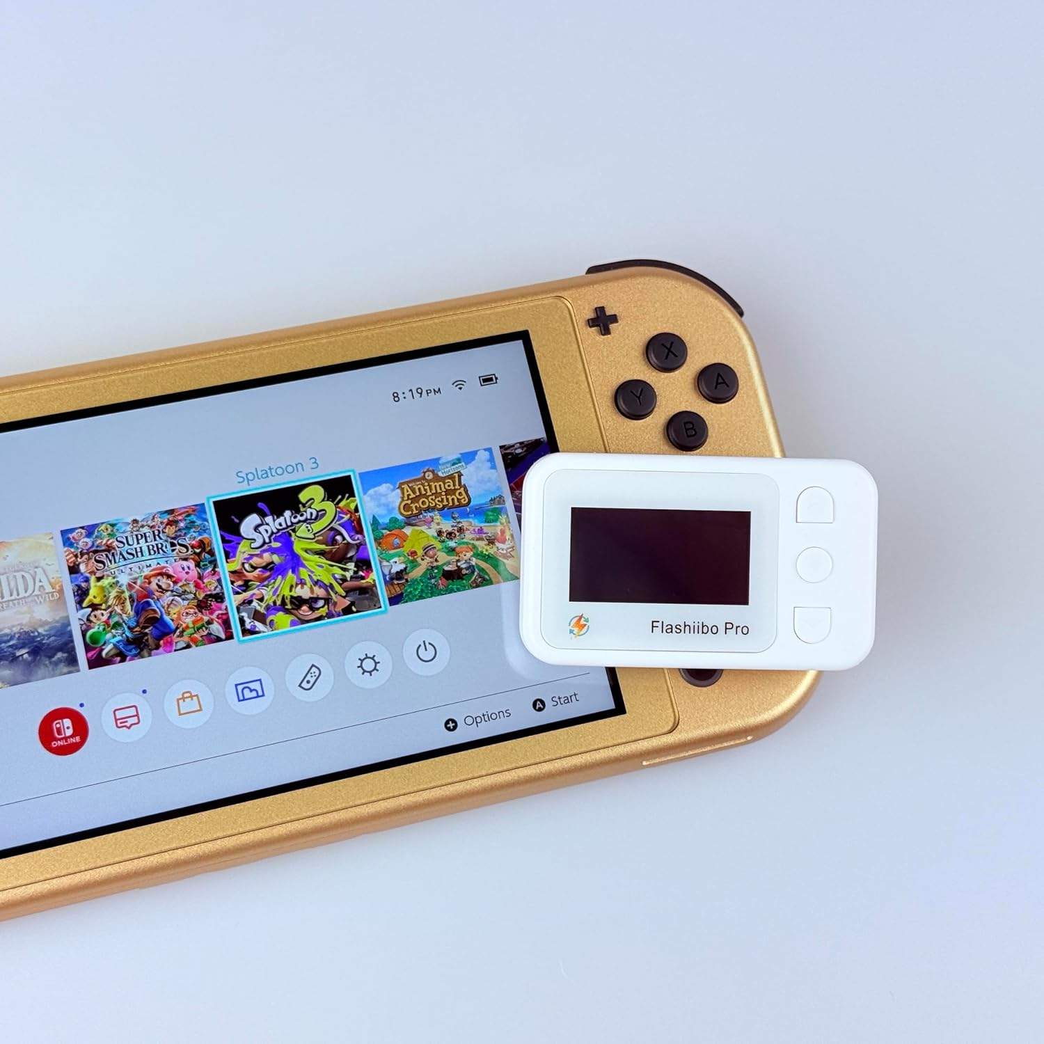 Detalle 2 de Flashiibo FlashiiboOLED NFCタグエミュレーター 1.4インチOLED・3000件以上保存