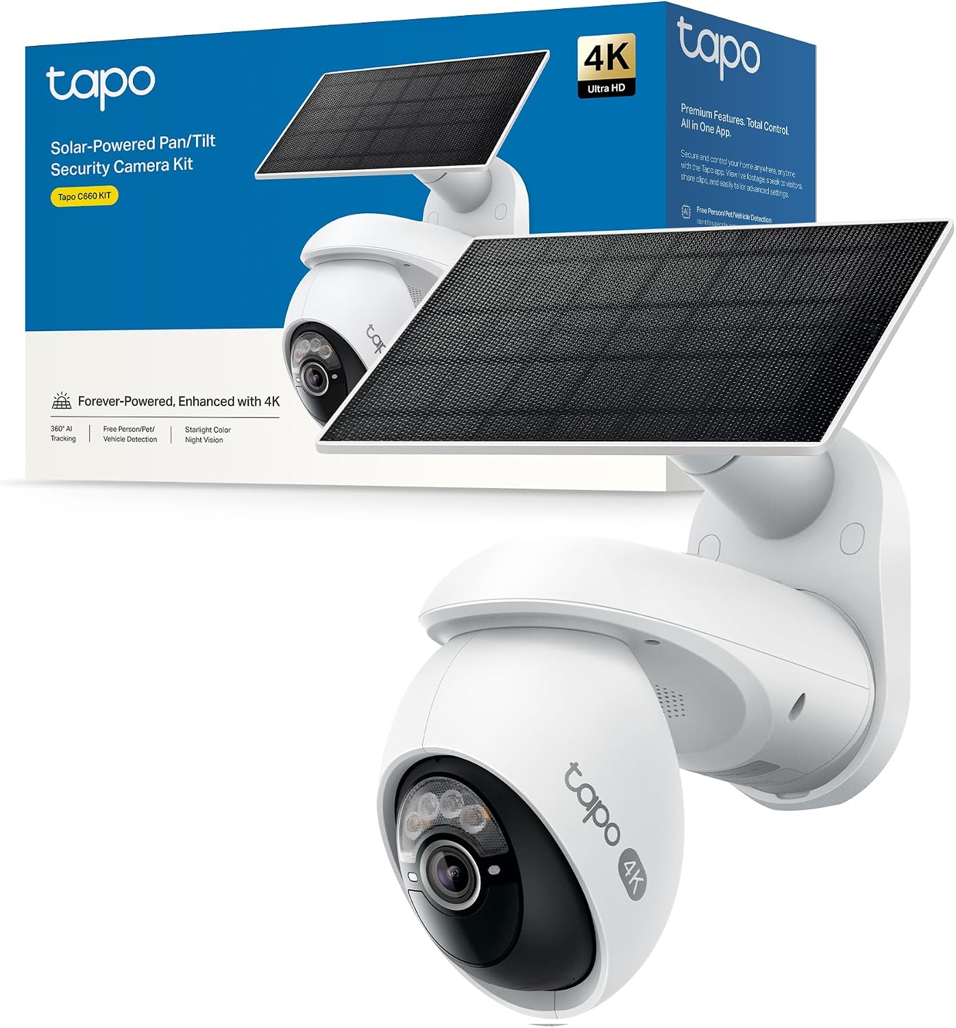Detalle de TP-Link Tapo C660 Telecamera 4K 8MP con pannello solare e batteria 10000mAh