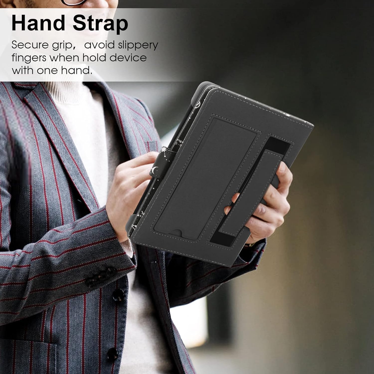 Thumbnail 2 de HoYiXi Universal Hülle: Schützt & Sortiert für 6–6,8'' E-Reader – Kindle Paperwhite, Kobo, PocketBook & mehr (PU-Leder, Standfunktion)