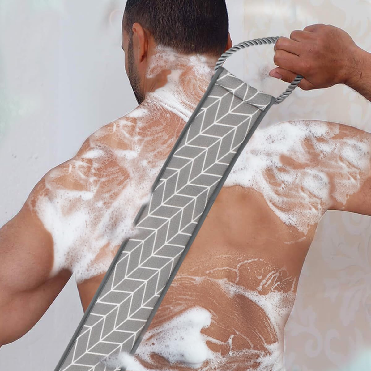 Thumbnail 4 de Joeji's Kitchen Back Scrubber for Shower – eco-friendly plant fibre loofah strap with double-sided exfoliating cleansing