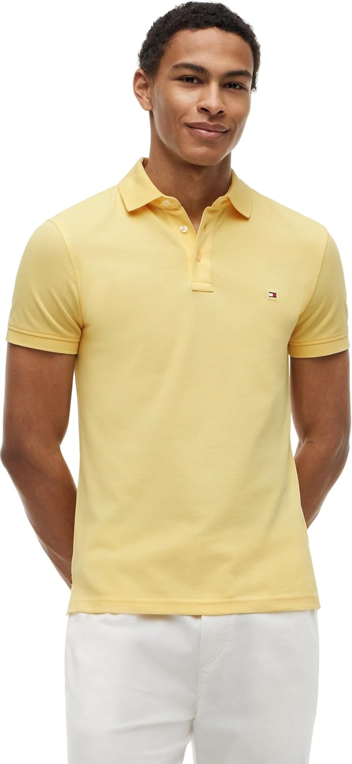 Detalle de Tommy Hilfiger 1985 Polo hombre Slim L, 96% algodón