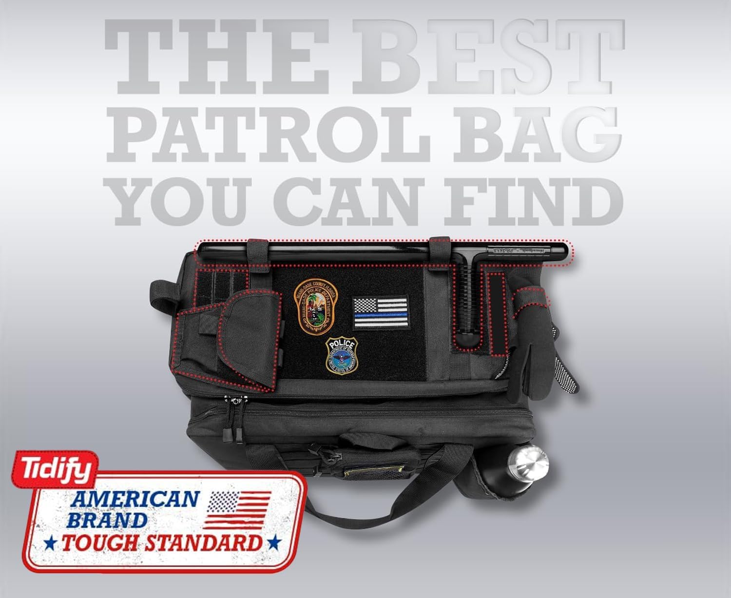Thumbnail 5 de Tidify Patrol Bag law enforcement duty bag