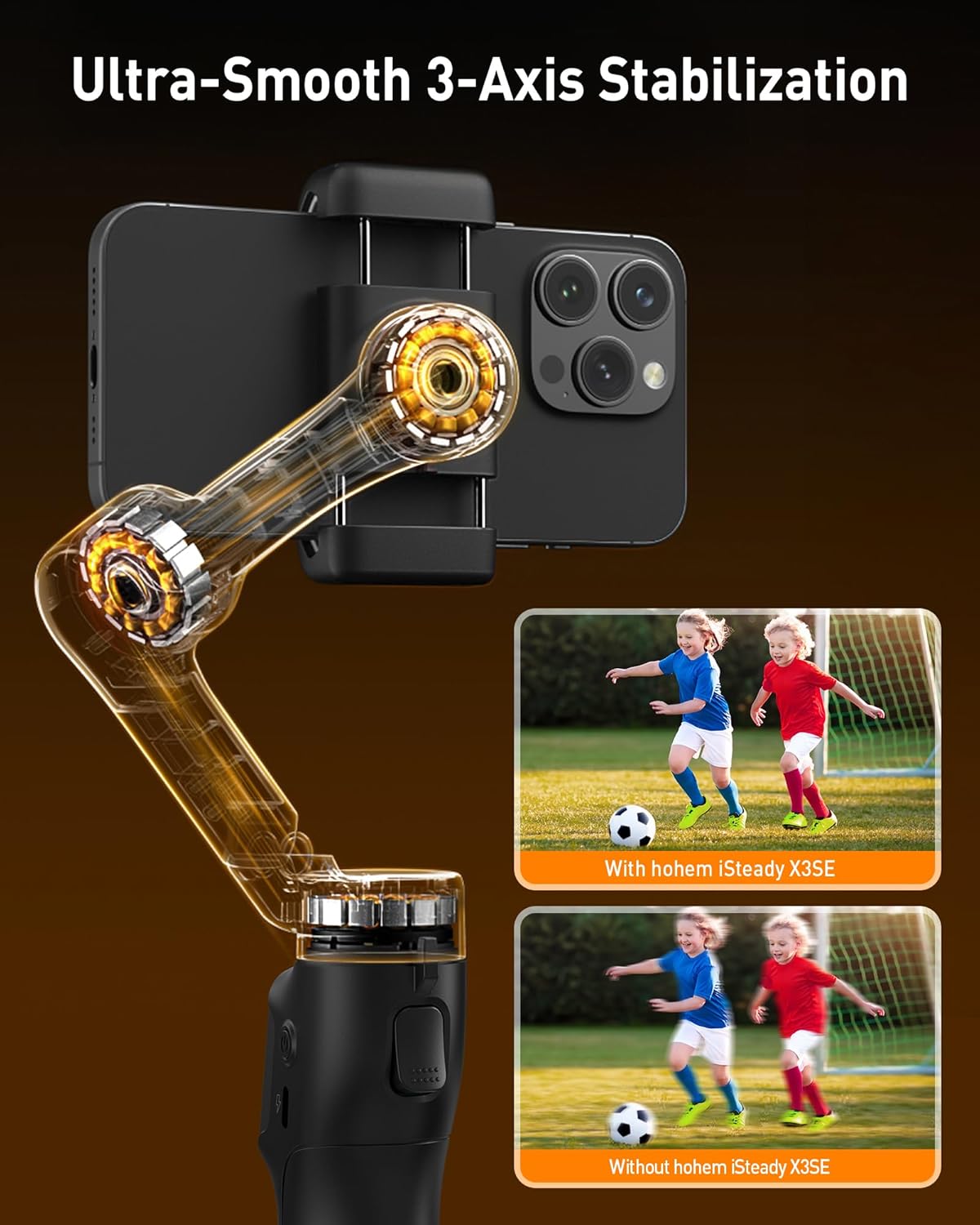 Detalle 2 de Hohem iSteady X3 SE phone gimbal 3-axis