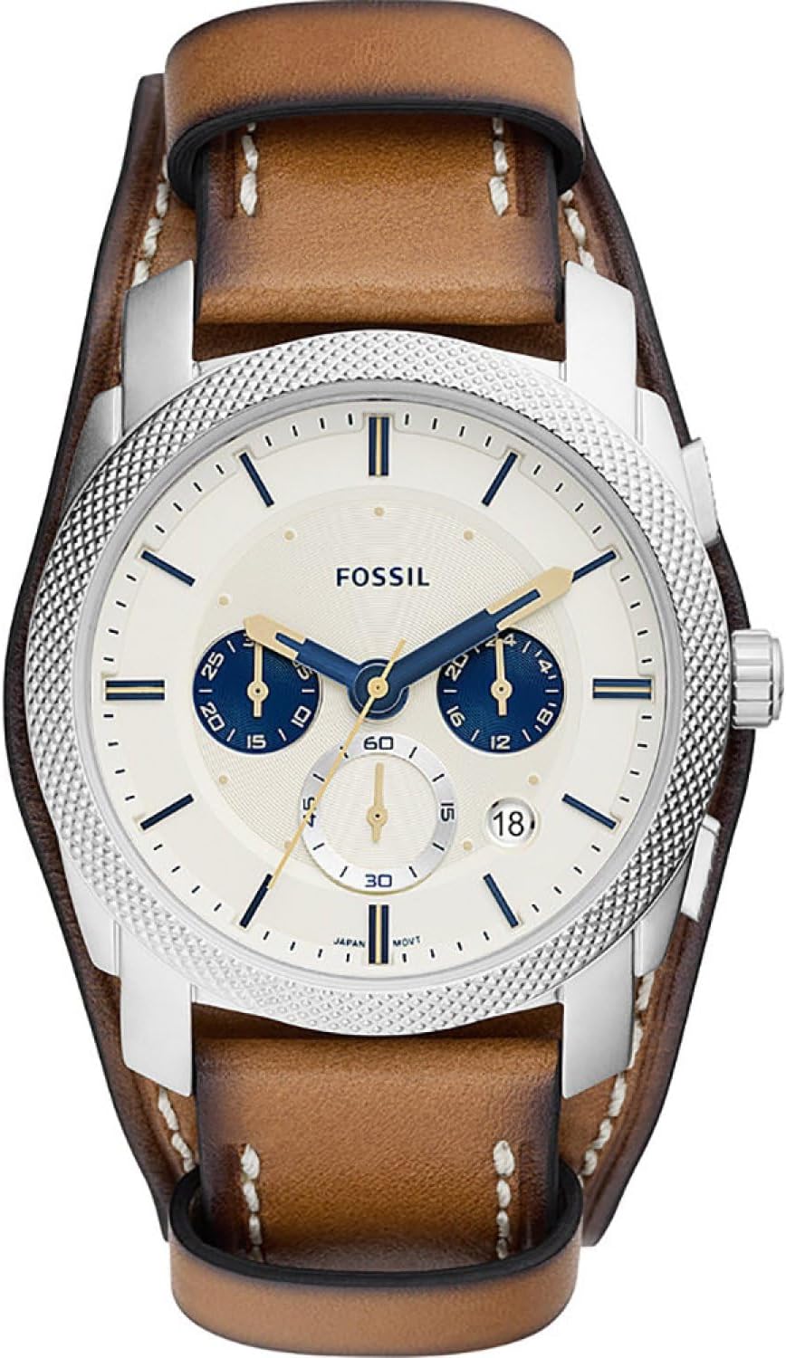 Thumbnail 6 de Fossil Machine da uomo – cronografo al quarzo 45 mm in acciaio, cinturino in acciaio o pelle