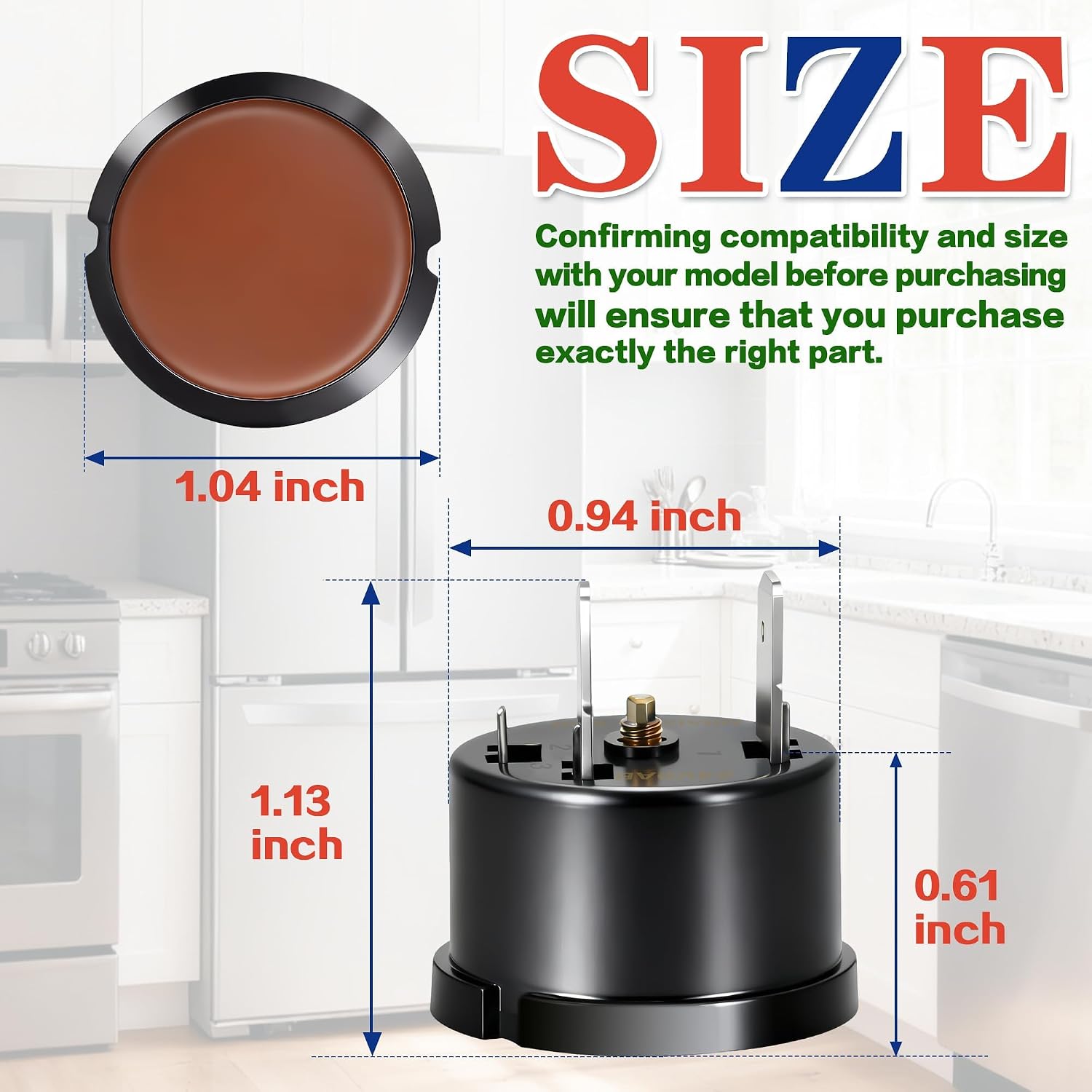Thumbnail 6 de Bakaoof 6750CL0001D Refrigerator Compressor Overload Protector for LG and Kenmore