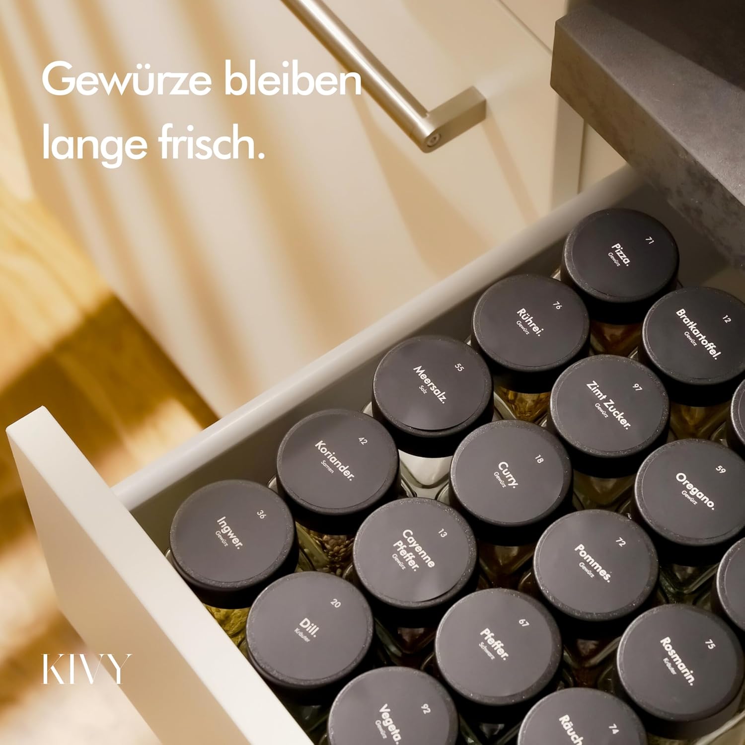 Thumbnail 6 de KIVY Gewürzgläser 24×120 ml – Gewürzstreuer Glas 🧂