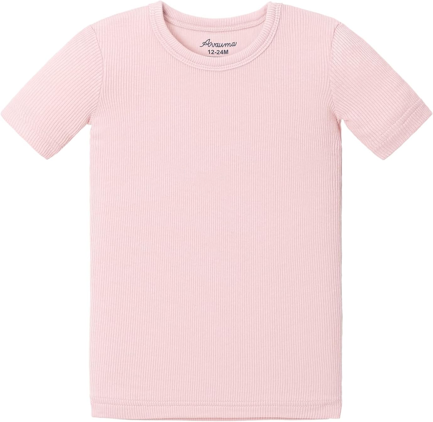 Detalle de AVAUMA Short Pajama Set for Babies and Kids: Comfy, Ribbed Knit, Everyday Sleepwear