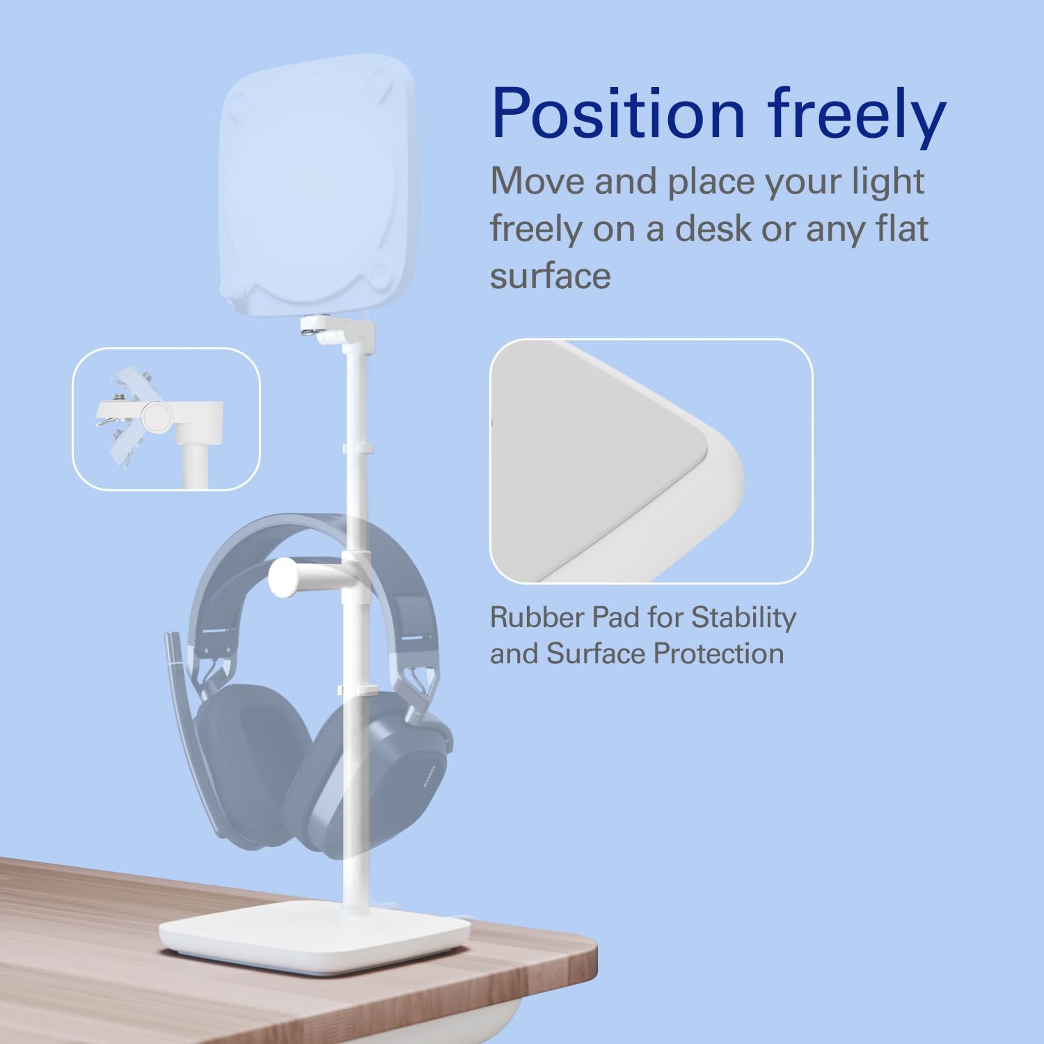 Thumbnail 1 de Elgato Stand pour Key Light Neo – Support de Bureau robuste et ajustable avec base lestée