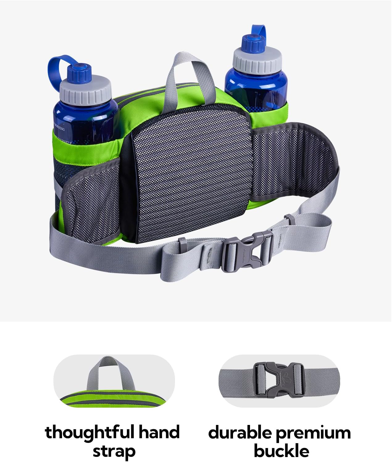 Thumbnail 4 de Waterfly Hiking Waist Pack Bum Bag: Durable 3‑Pocket Waist Bag with Bottle Holders