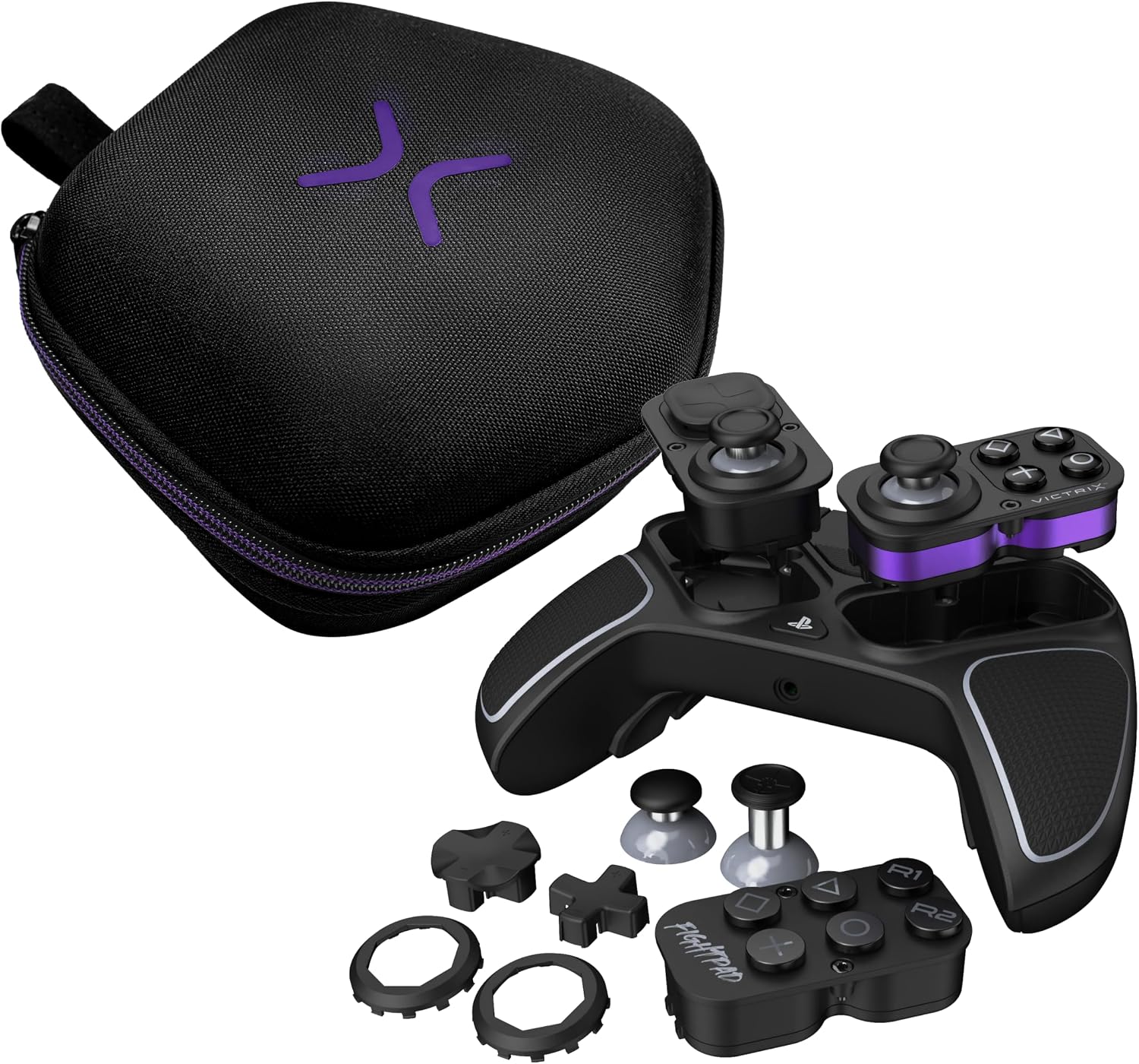 Detalle de Turtle Beach Victrix Pro BFG Reloaded Nero controller modulare wireless per PlayStation 5/4 e PC