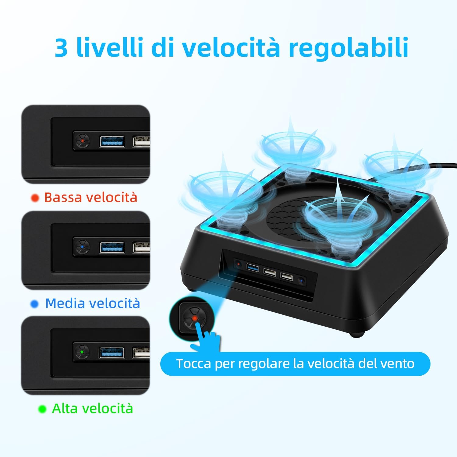Detalle 2 de Tolesum Ventola Raffreddamento Xbox Series X 3 livelli