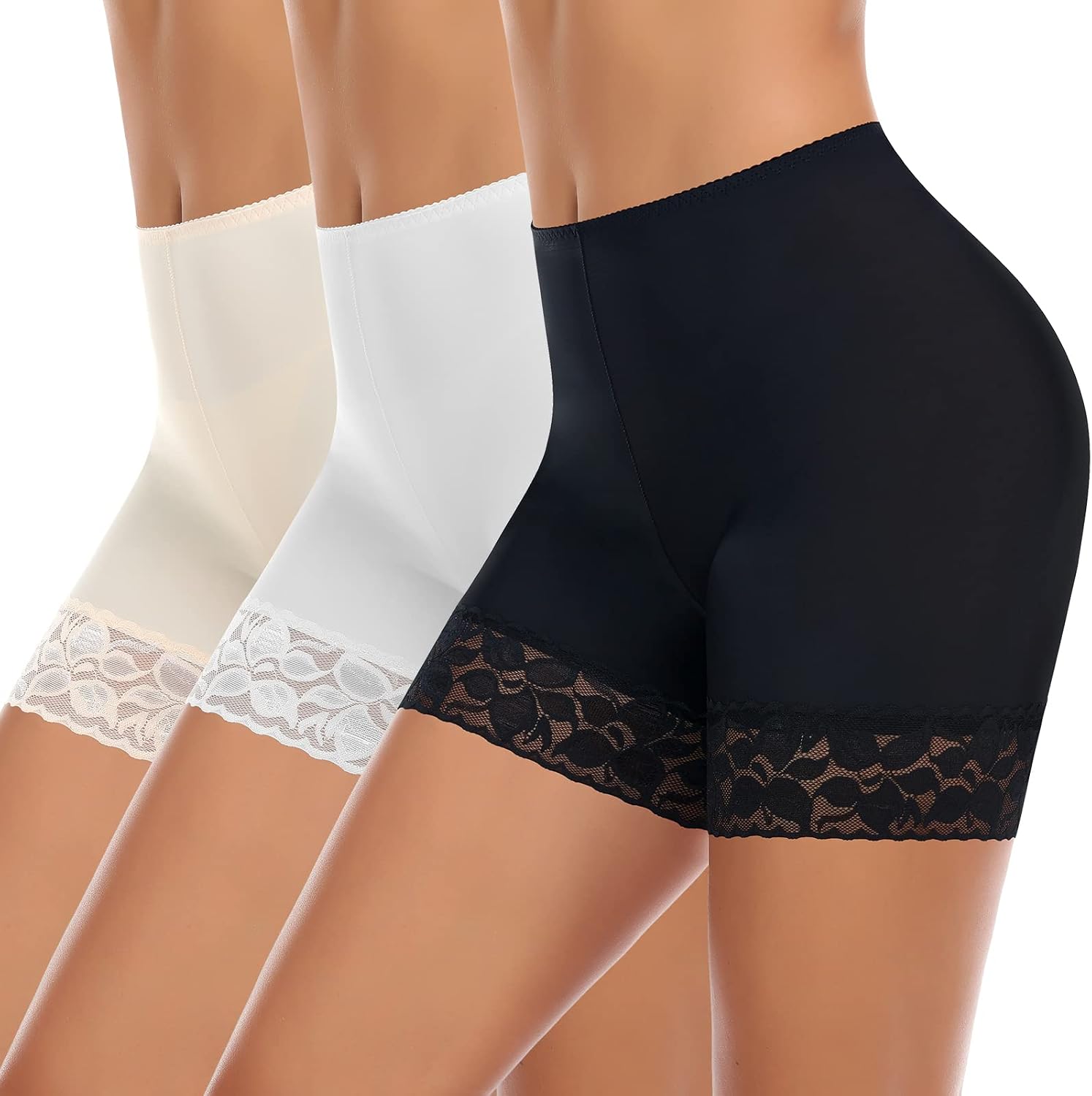 Thumbnail 6 de YARRCO Damen Unterhose Spitze Radlerhose Kurz – Anti-Chafing Slipshorts