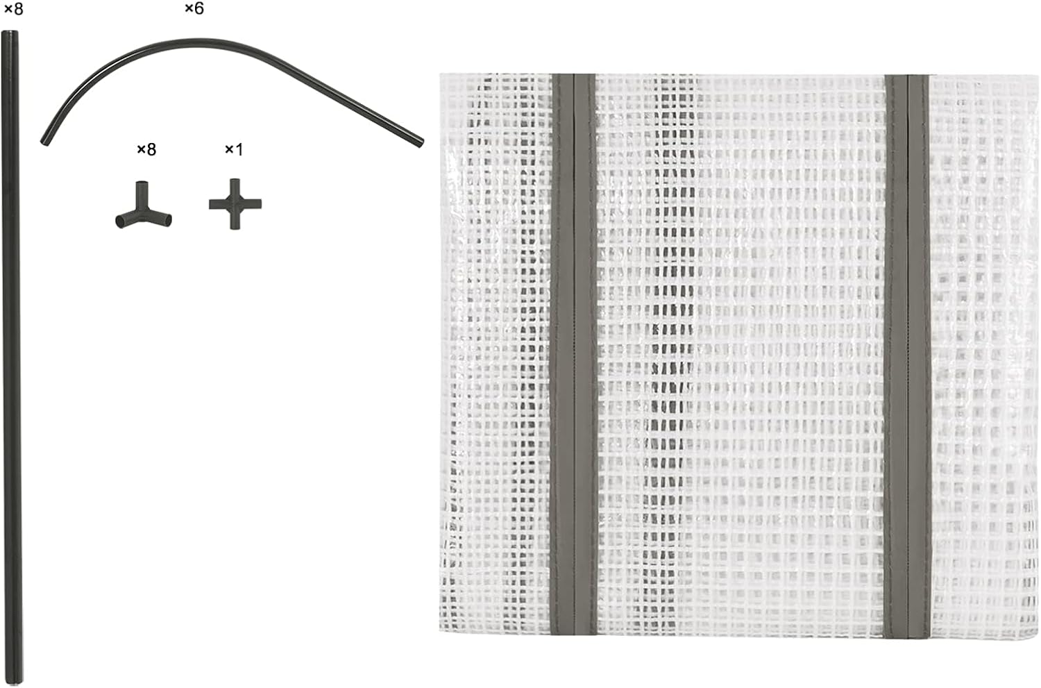 Thumbnail 4 de WOLTU GWH00802 – szklarnia foliowa 130 × 60 × 50 cm, osłona PE 130 g/m²