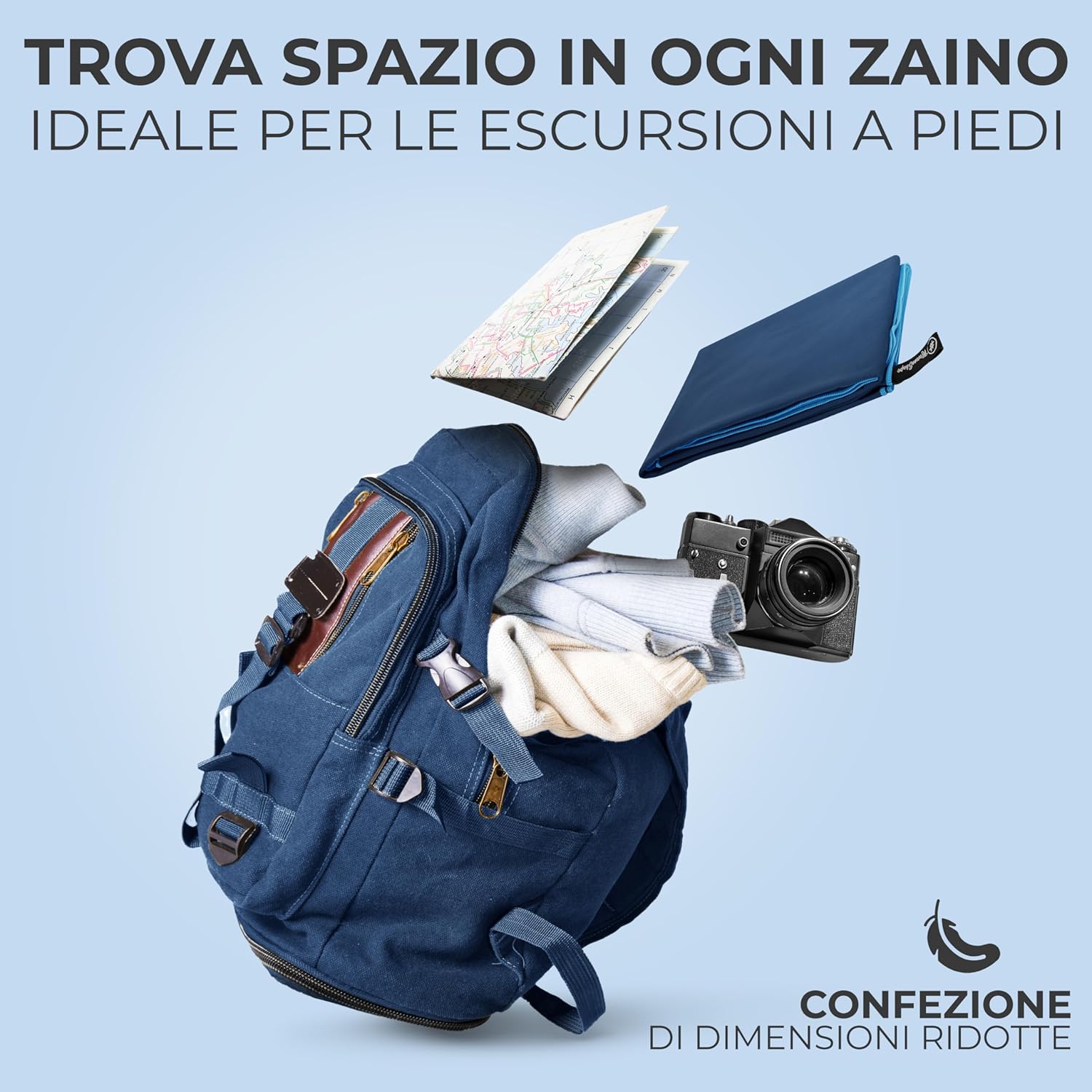 Thumbnail 5 de NirvanaShape Asciugamano Microfibra: leggero, assorbente e ad asciugatura rapida (14 colori, 8 taglie) per viaggio, spiaggia e yoga