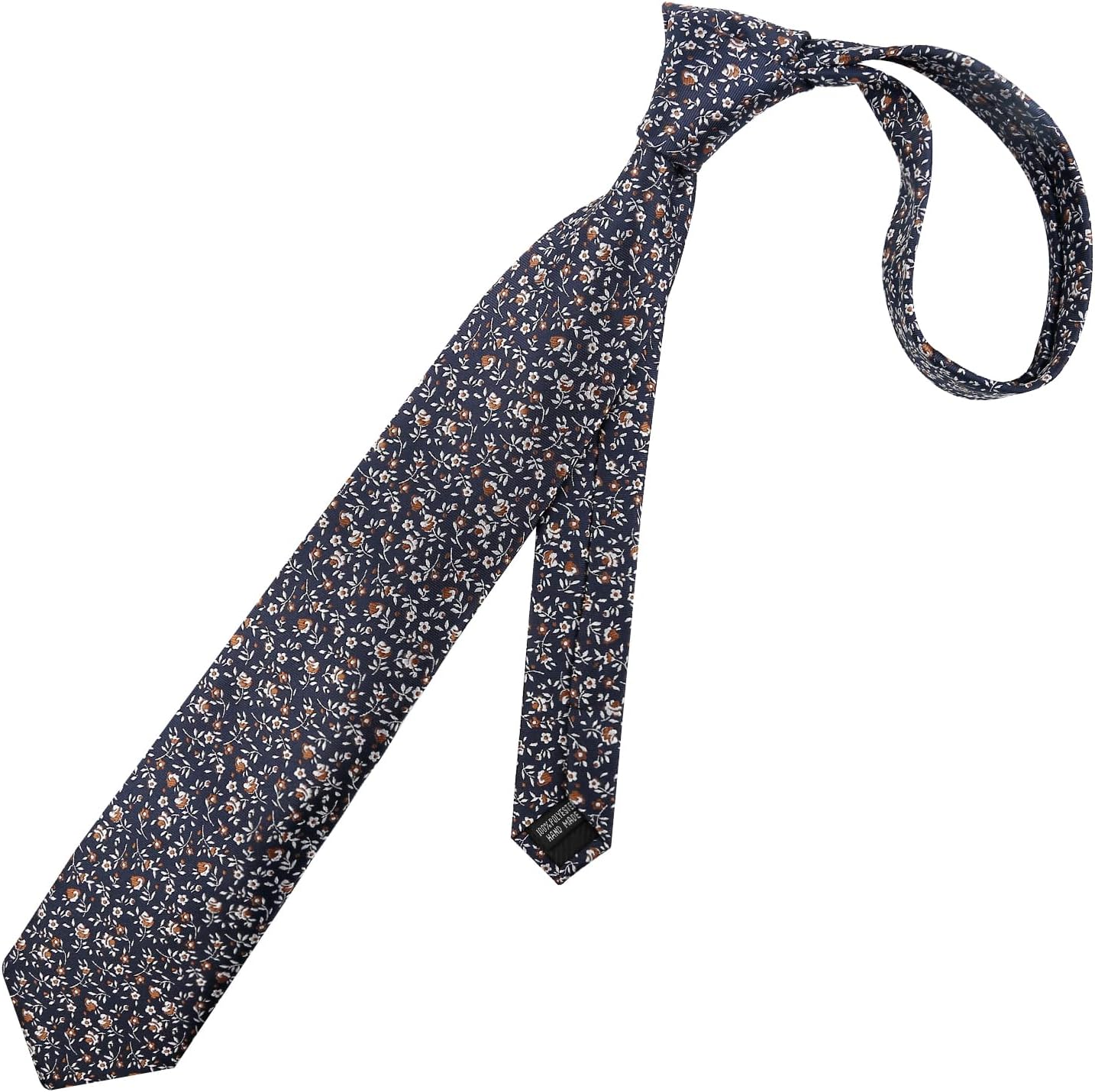 Thumbnail 2 de Alizeal Floral Necktie & Hanky Set – Small Floral Pattern, 100% Polyester