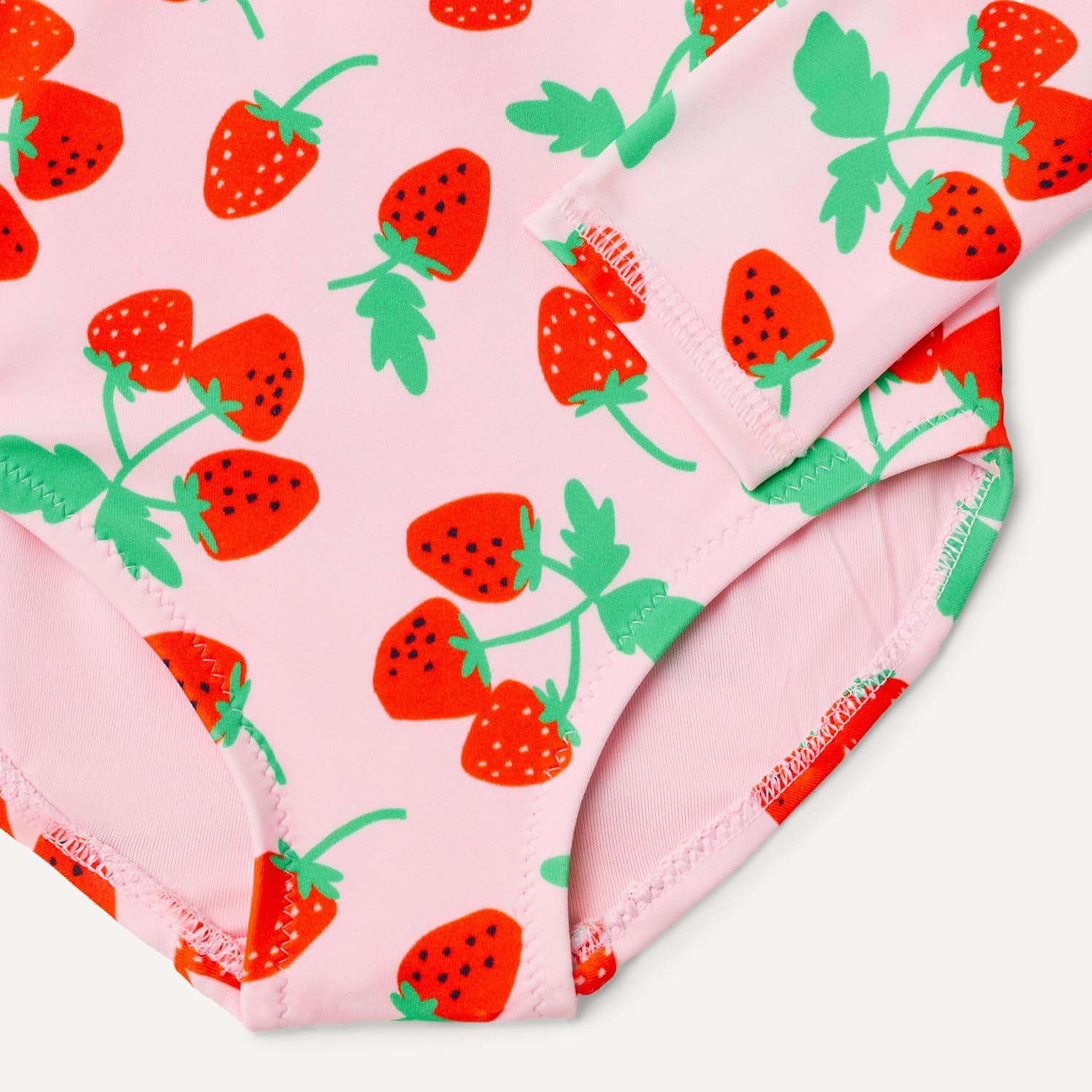Detalle de Amazon Essentials Maillot de Bain Une Pièce avec Rashguard anti-irritations à manches longues pour fille