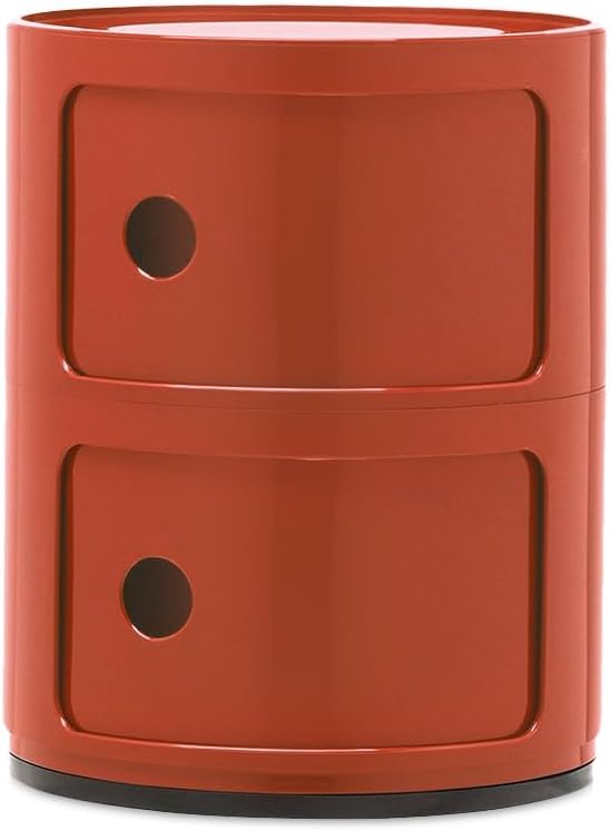 Detalle de Kartell Componibili mobile contenitore 2 elementi arancio