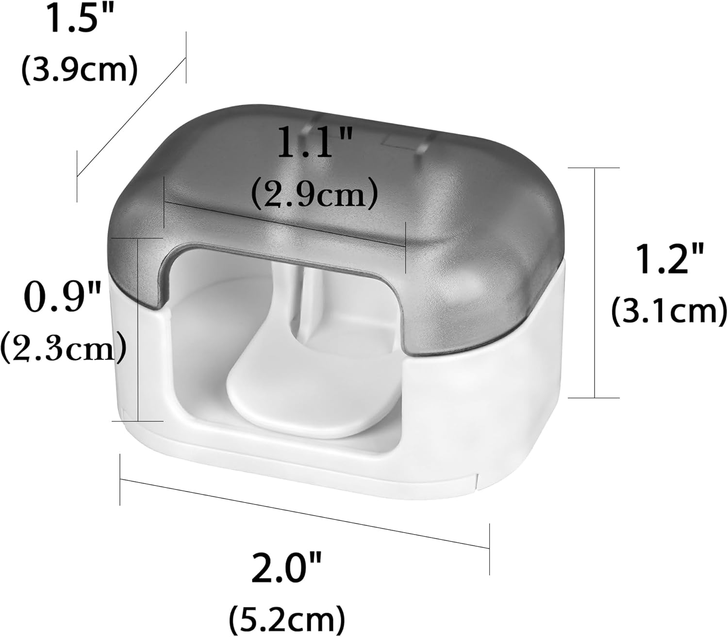 Detalle 2 de LUWOO 2 Pack Razor Holder with Cover for Shower Wall