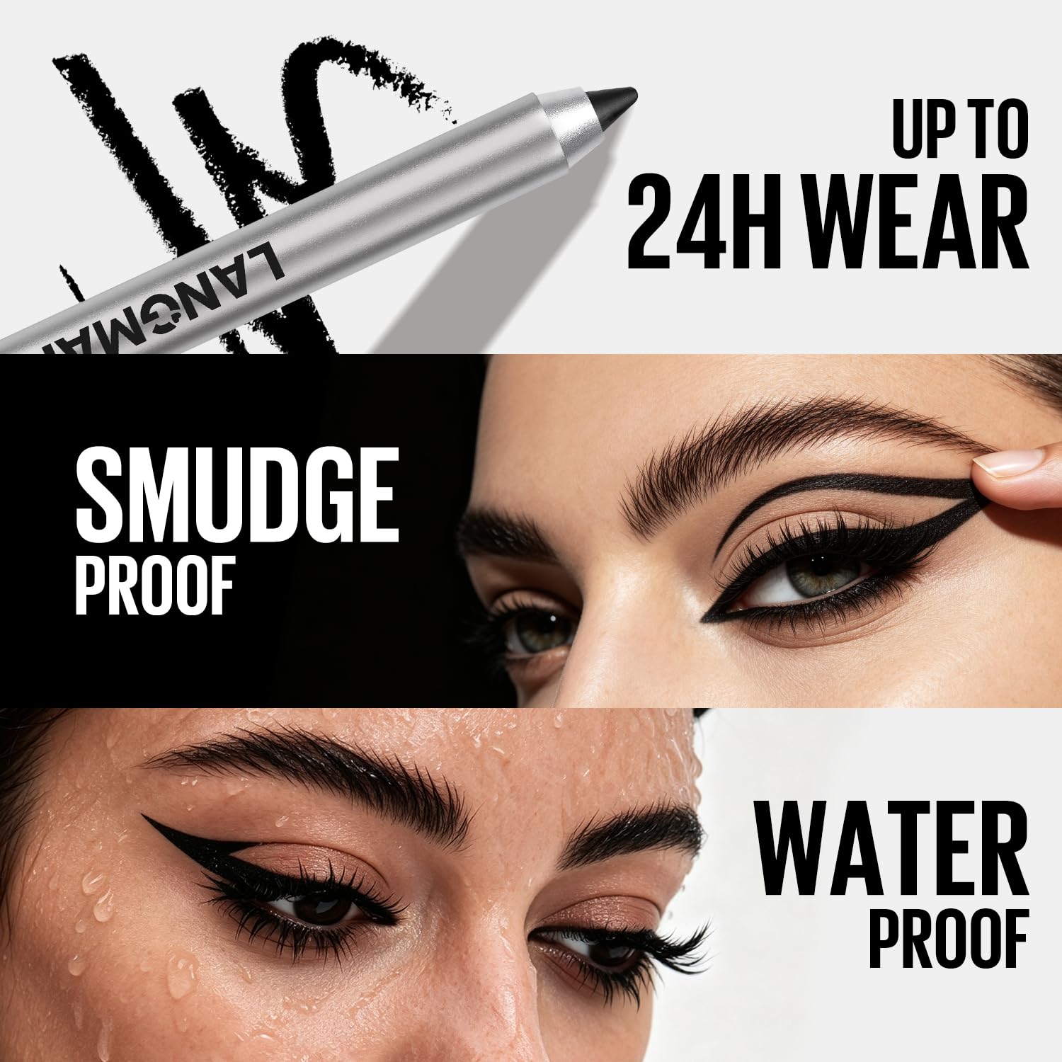 Detalle 2 de LANGMANNI 12-Color Gel Eyeliner Pencil Set, Matte and Shimmer Shades