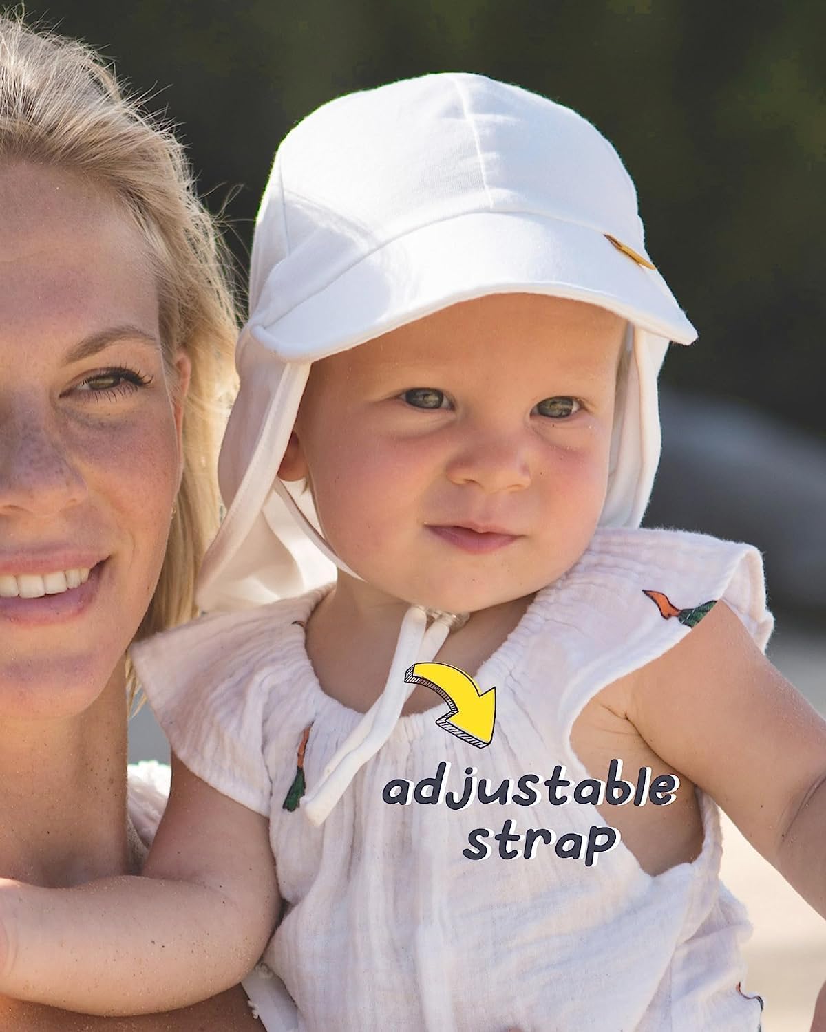 Thumbnail 6 de FURTALK Cotton Baby & Toddler Sun Hat (UPF 50+) with Adjustable Chin Strap & Neck Flap