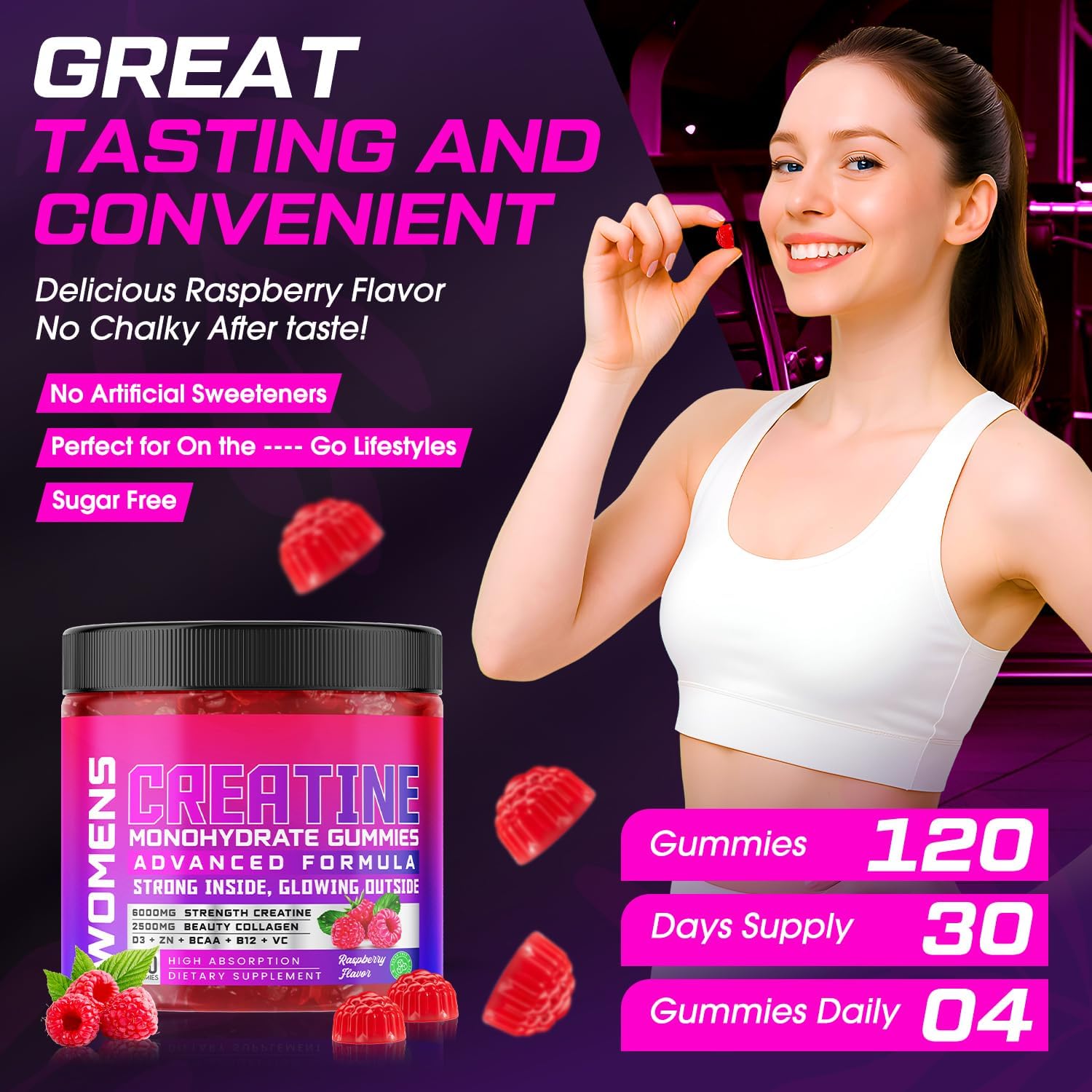 Detalle 2 de Creatine Gummies, 120 Count