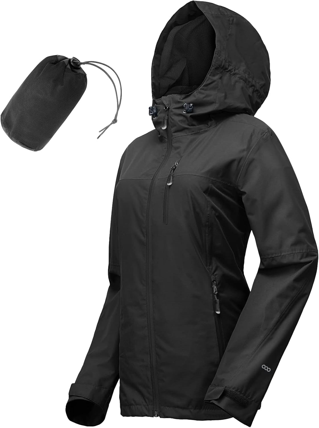 Thumbnail 6 de 33,000ft Packable Rain Jacket Women: Lightweight Waterproof Hooded Raincoat for Cycling and More