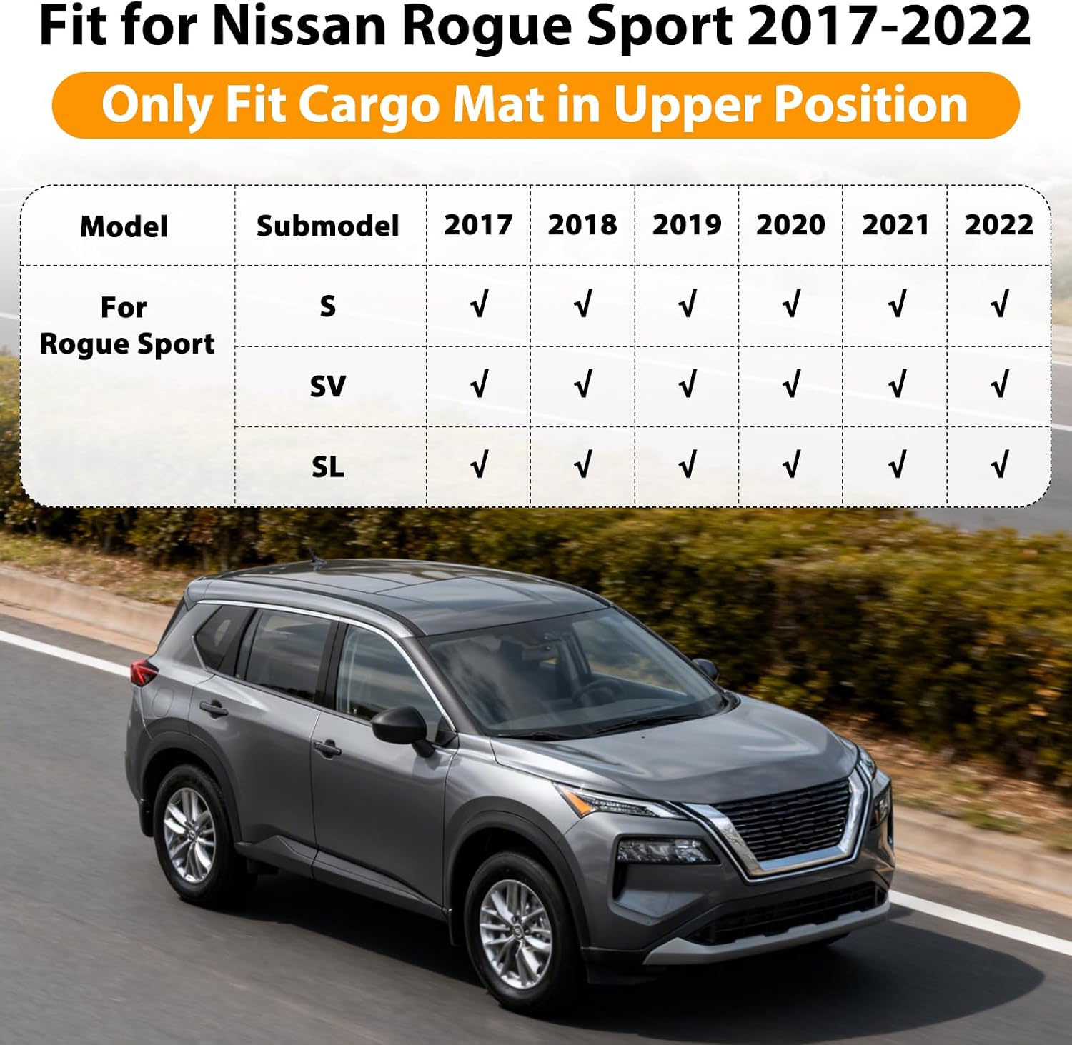 Detalle de Vehiwell TPE Floor Mats for Nissan Rogue Sport