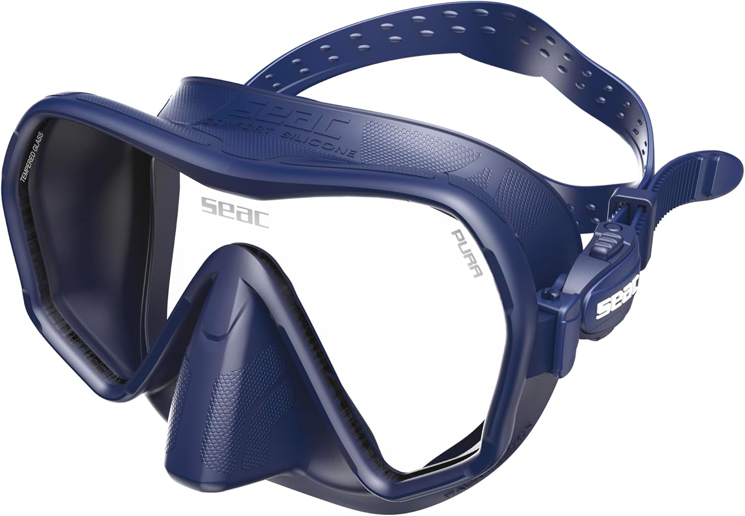 Thumbnail 1 de SEAC Pura: Maschera subacquea monolente frameless in silicone, antifog e low volume