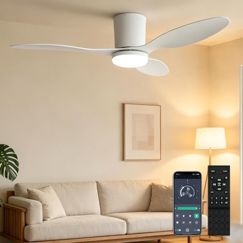 Detalle de YrgePowk 100 cm Ventilateur Plafond avec Lumière — Silence, Télécommande et énergie efficace