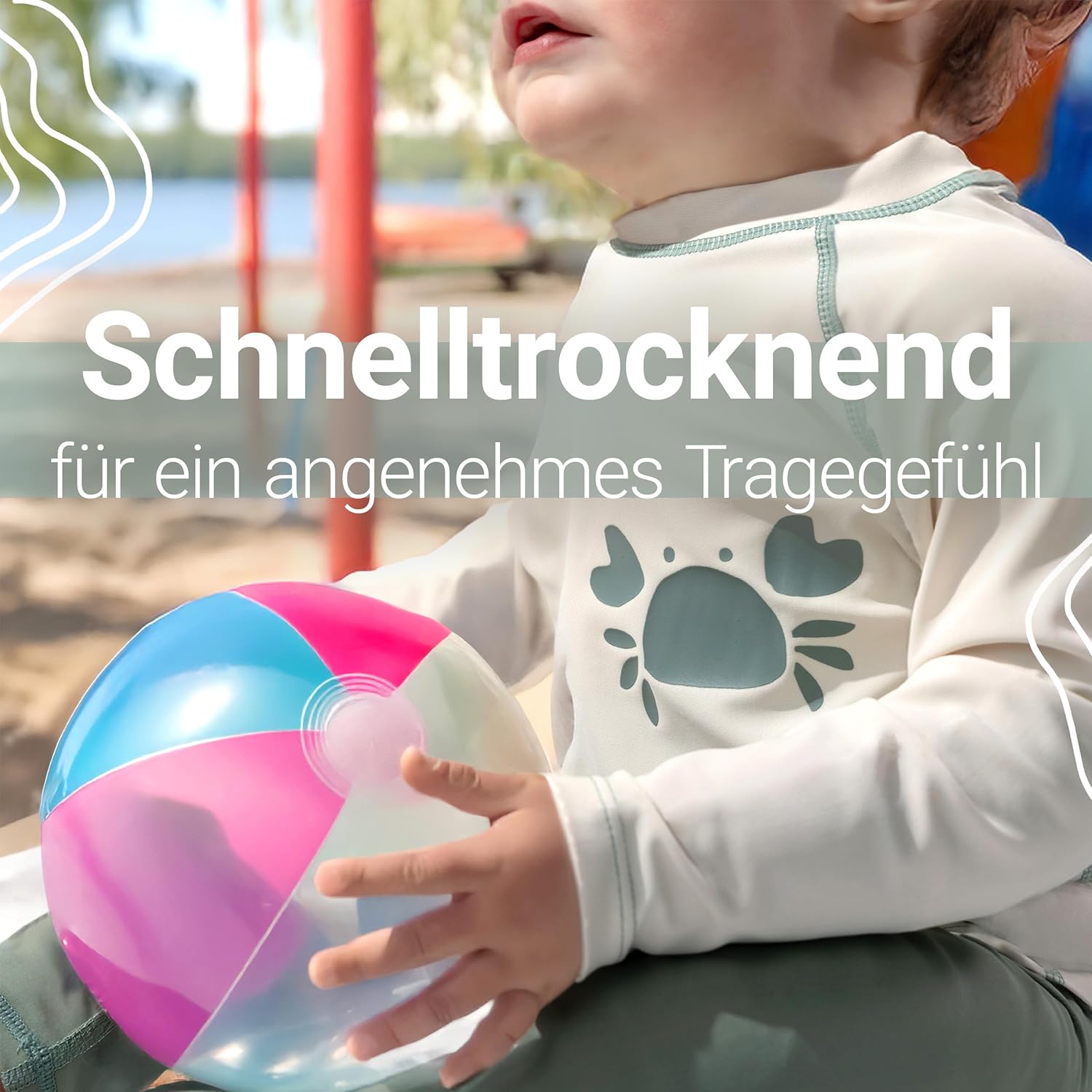 Thumbnail 4 de LaLoona Baby UV Schutz Shirt – Langarm-Badeshirt mit UPF 80+ (OEKO-TEX Standard 100)