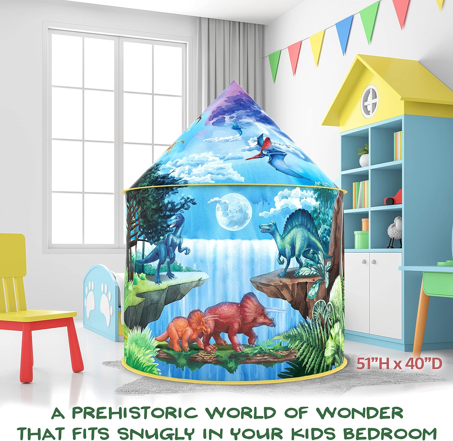 Thumbnail 6 de W&O Dinosaur Discovery Play Tent with Roar Button
