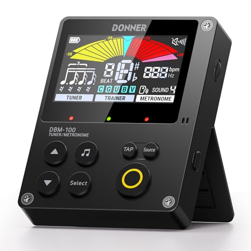 Detalle de Donner Accordatore Metronomo Ricaricabile 3-in-1: accordatore cromatico, metronomo e utile allenatore ritmico