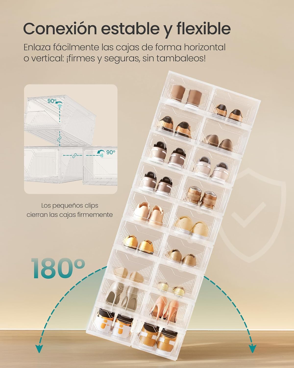 Thumbnail 2 de SONGMICS LSP806WH01 Cajas para Zapatos