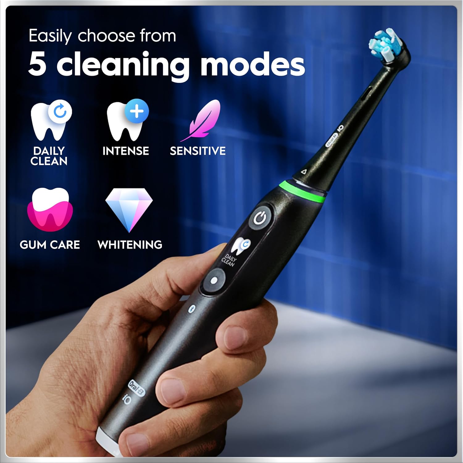 Thumbnail 5 de Oral-B iO Deep Clean Deep Clean + Protect Electric Toothbrush with 2 Heads