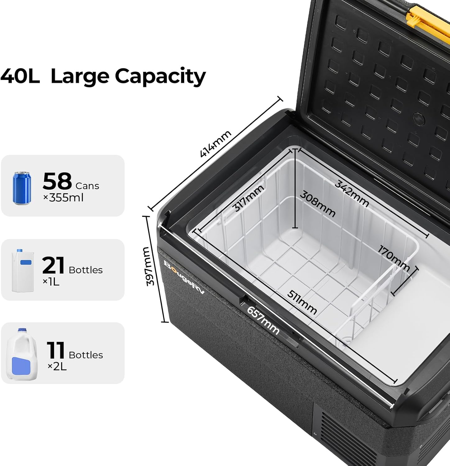 Thumbnail 4 de BougeRV CRS 40L glacière à compresseur