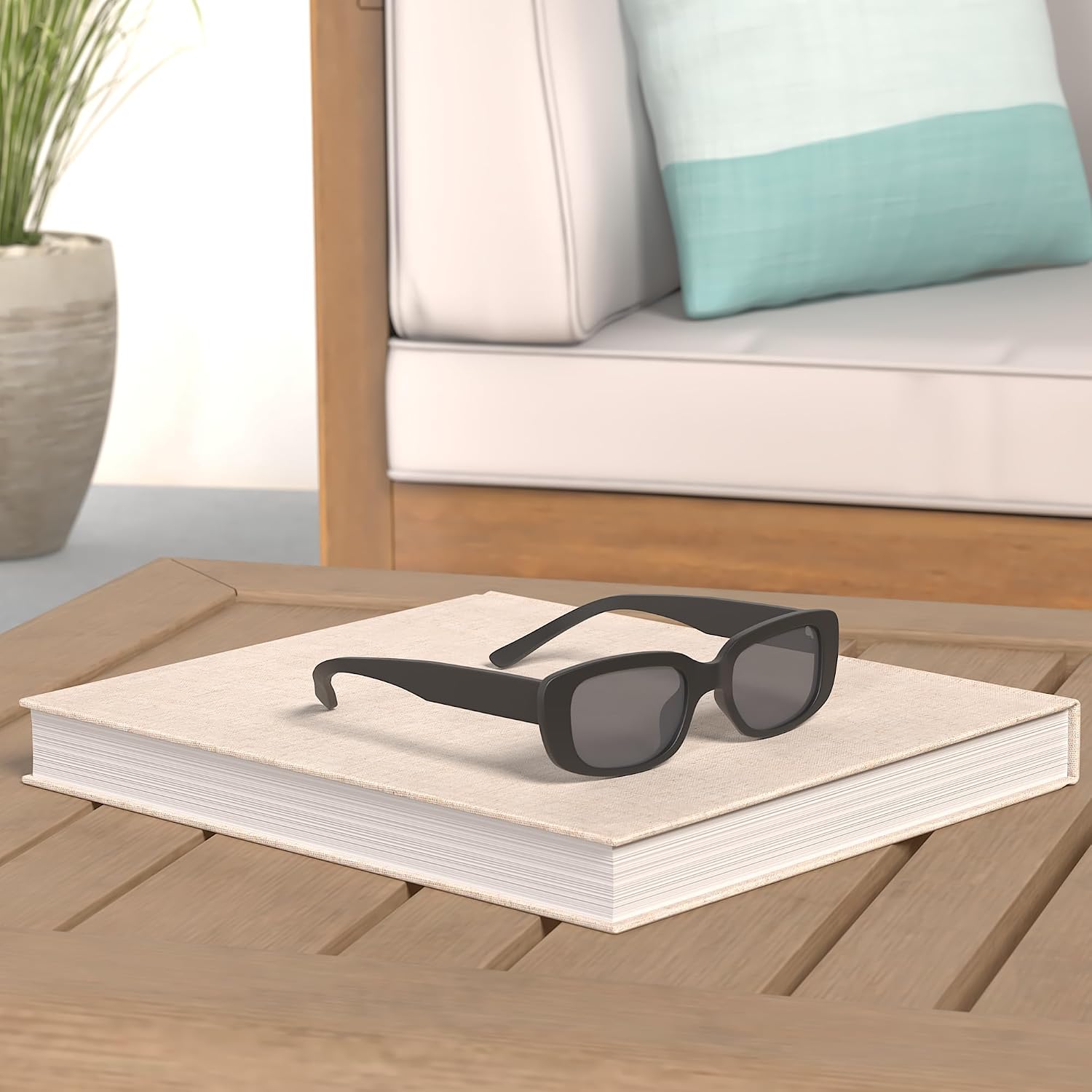 Detalle de JASPIN Rectangle Sunglasses in PC